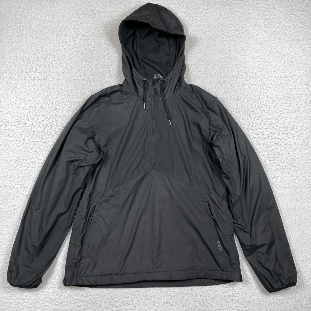 5.11 Tactical Anorak Womens Medium Black Rapid Excursion Hooded Gorpcore Utility
